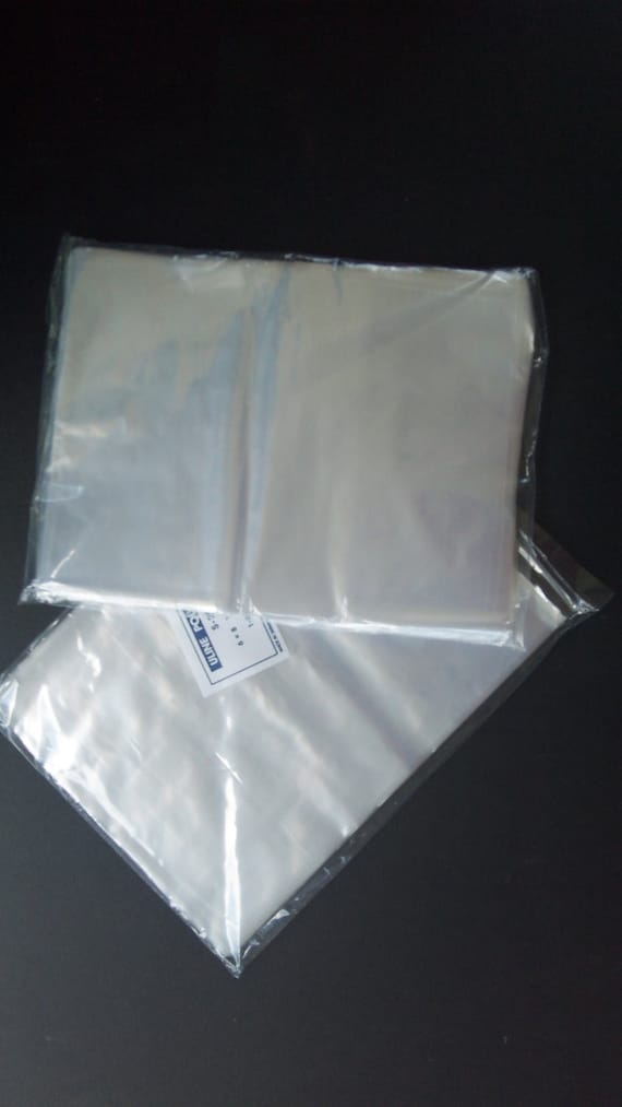 100 Clear Poly Bags Large Plastic 1 Mil Flat Open Top Packaging