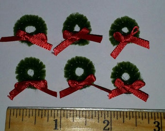 5/8&quot; Mini Wreaths - set of 6