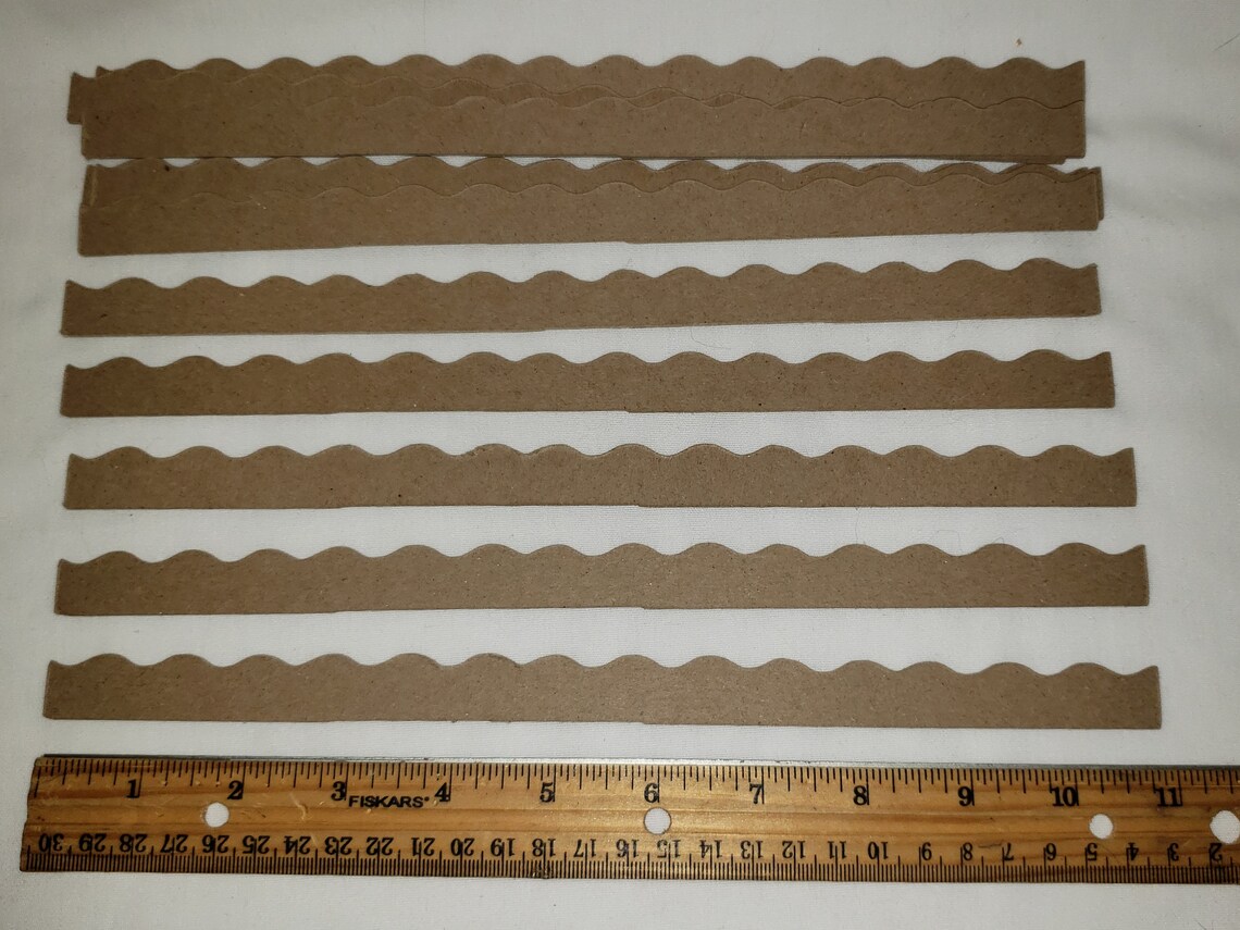 DIY Cardboard Fence for Little Village Houses Putz Style Etsy