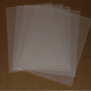 5 Vellum Sheets-Quantity - 5 1/2" x 8"- Great crafts, windows for Little Village Houses