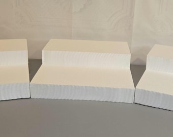 Snowy Edge Styrofoam Platform/Base for Christmas Village Displays