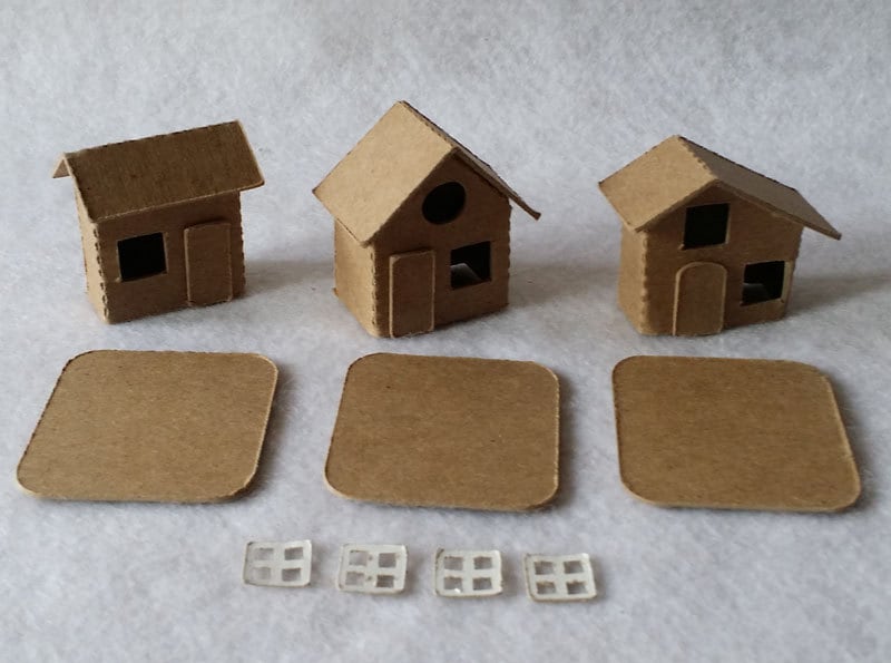 Mini Cardboard House Etsy