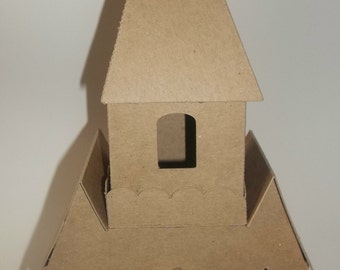 Putz Style Houses- Large Vintage Church with Steeple