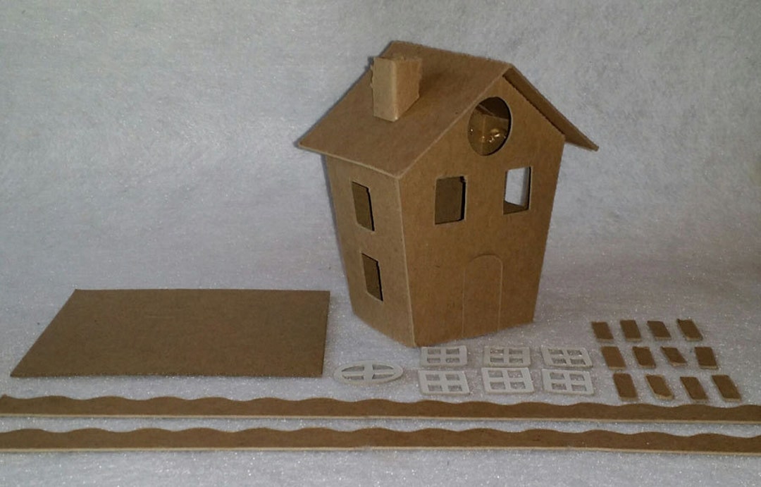 Haunted House- DIY Putz Style House - Etsy