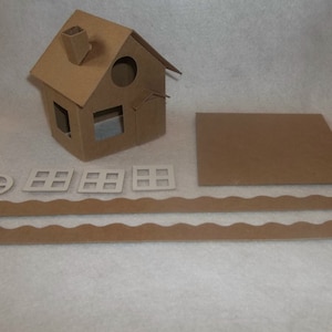 Casitas navideñas de Little Village - Manualidades DIY - Pinta, añade brillantina y decora - CASA DE CAMPO