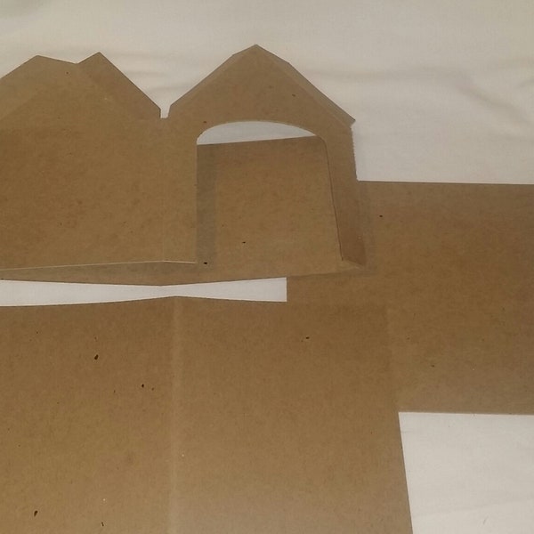 Cardboard - DIY 7 1/2" Tall  Dog House - Quantity 1 - Flat