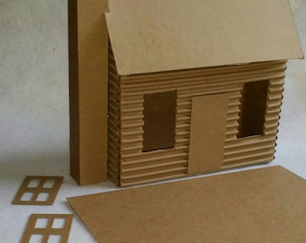 Maqueta de casita de carton Maqueta de casita de carton