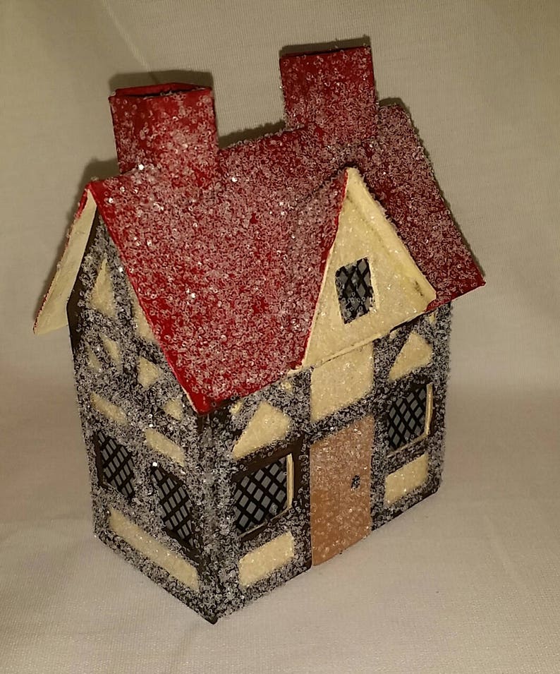 Little Village Christmas Houses DIY Cardboard Putz House - Etsy