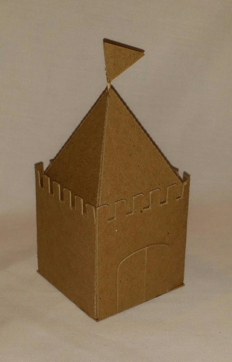 colour in cardboard princess castle