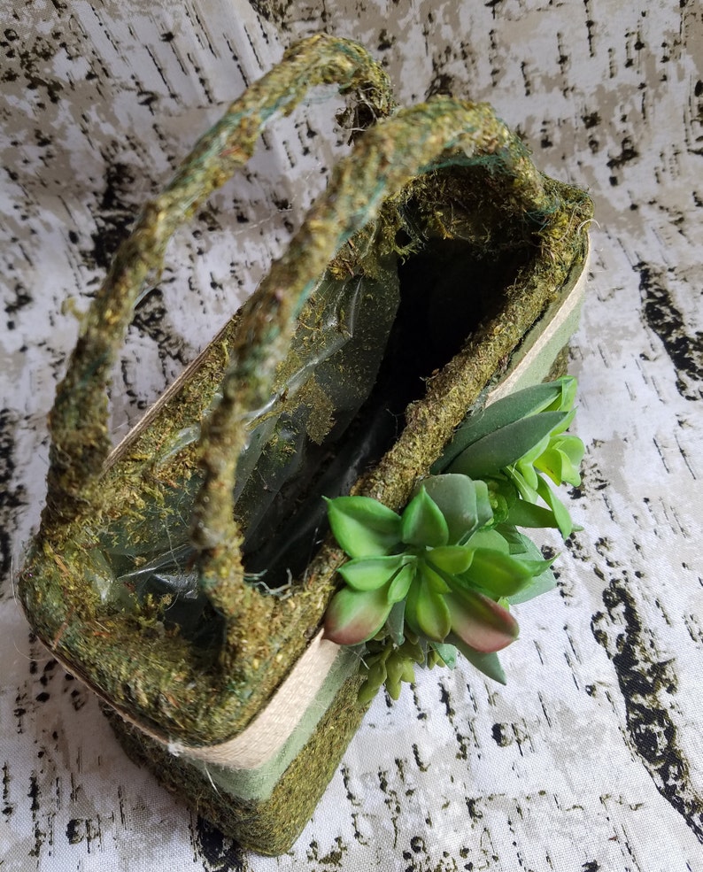 Flower Girl Purse with Succulents