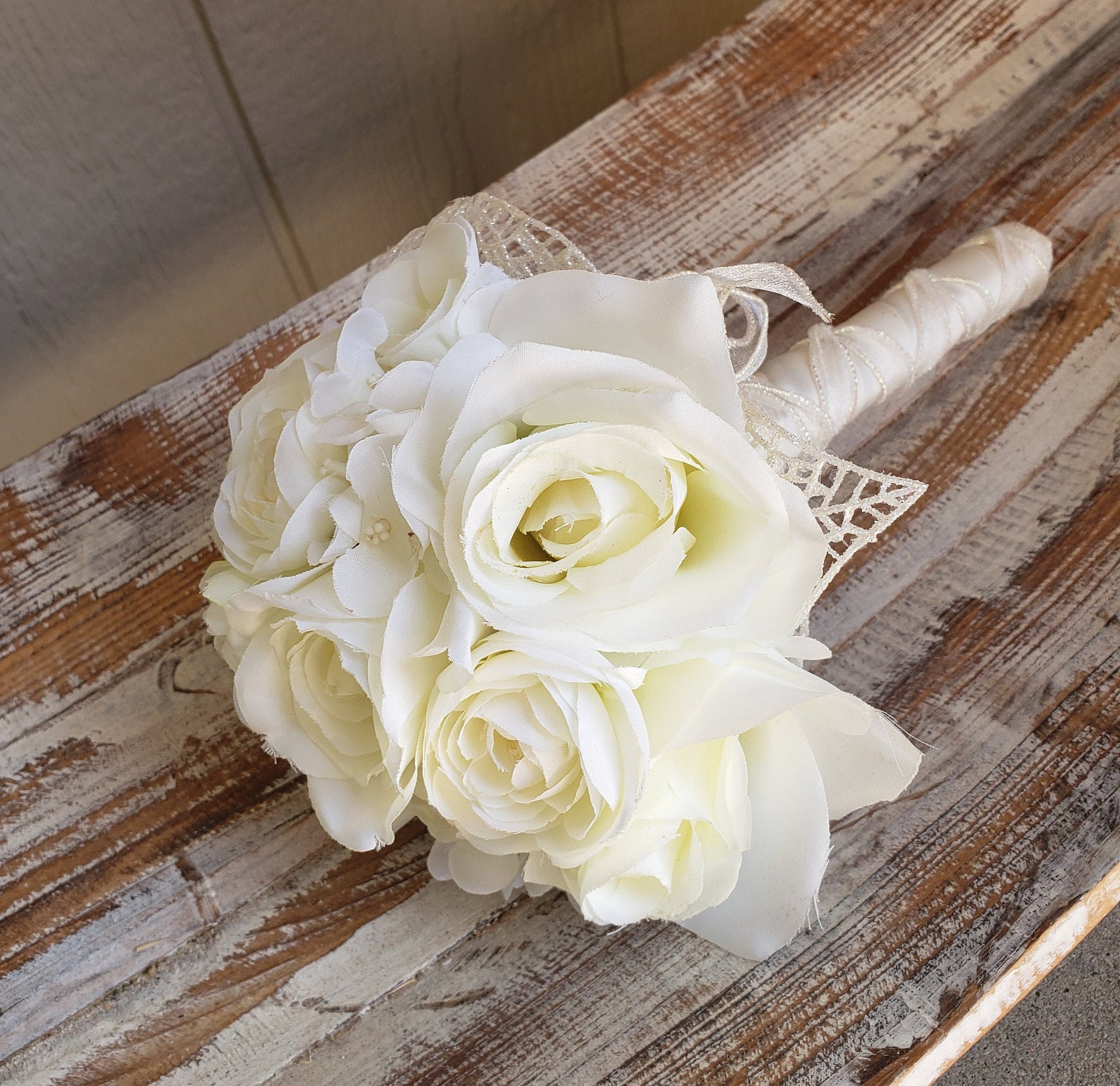 Wedding Toss Bouquet / Throw Away Bouquet Etsy