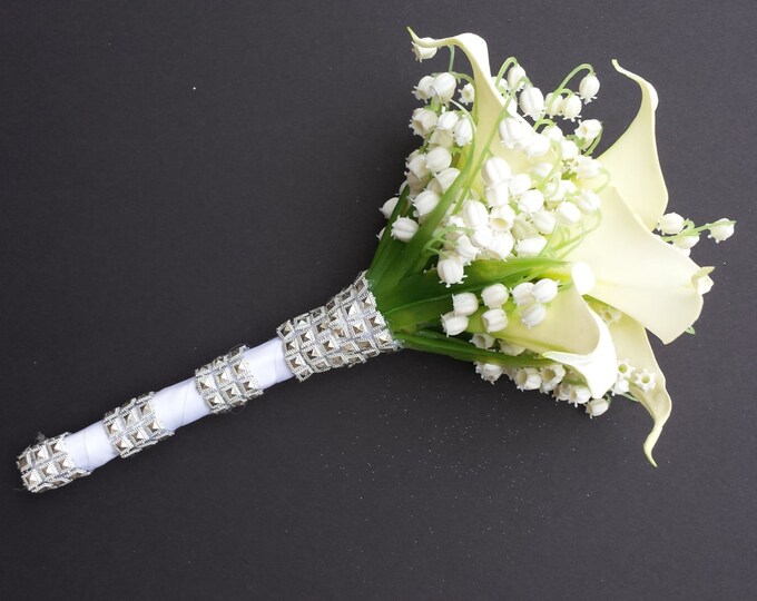 Toss Bouquet / Throw Away Bouquet / Calla Lily Bouquet Etsy