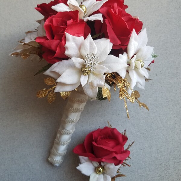 Christmas Wedding Bouquet / Holiday Wedding Bouquet