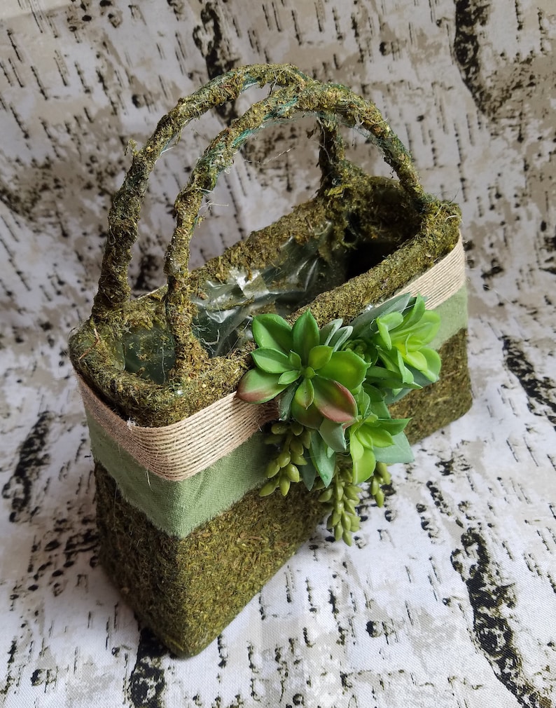 Flower Girl Purse with Succulents