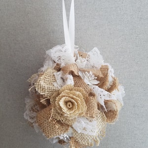 Burlap Pomander Ball