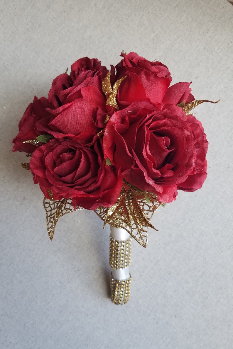 Toss Bouquet / Throw Away Bouquet Red Roses Etsy
