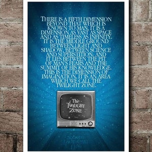 The Twilight Zone SEASON ONE Intro Poster (12&quot;x18&quot;)