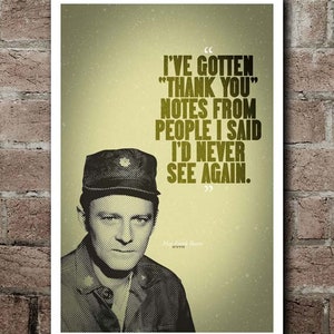 M*A*S*H Frank Burns &quot;&quot;THANK YOU&quot; Quote Poster (12&quot;x18&quot;)