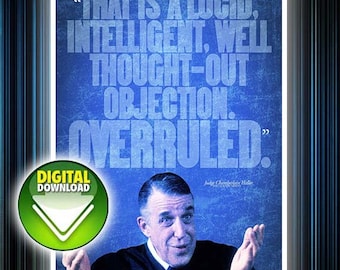 My Cousin Vinny "OVERRULED" Quote Poster - DIGITAL DOWNLOAD (24"x36")