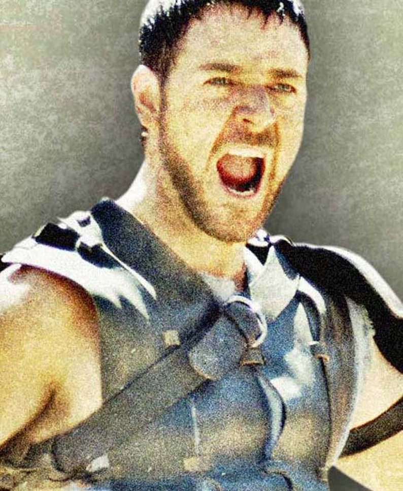 Gladiator are you not entertained quote poster etsy