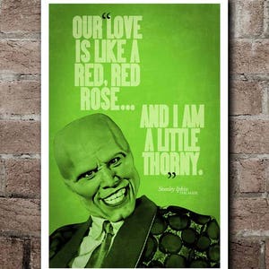 THE MASK Movie &quot;I&#39;m A Little Thorny&quot; Quote Poster