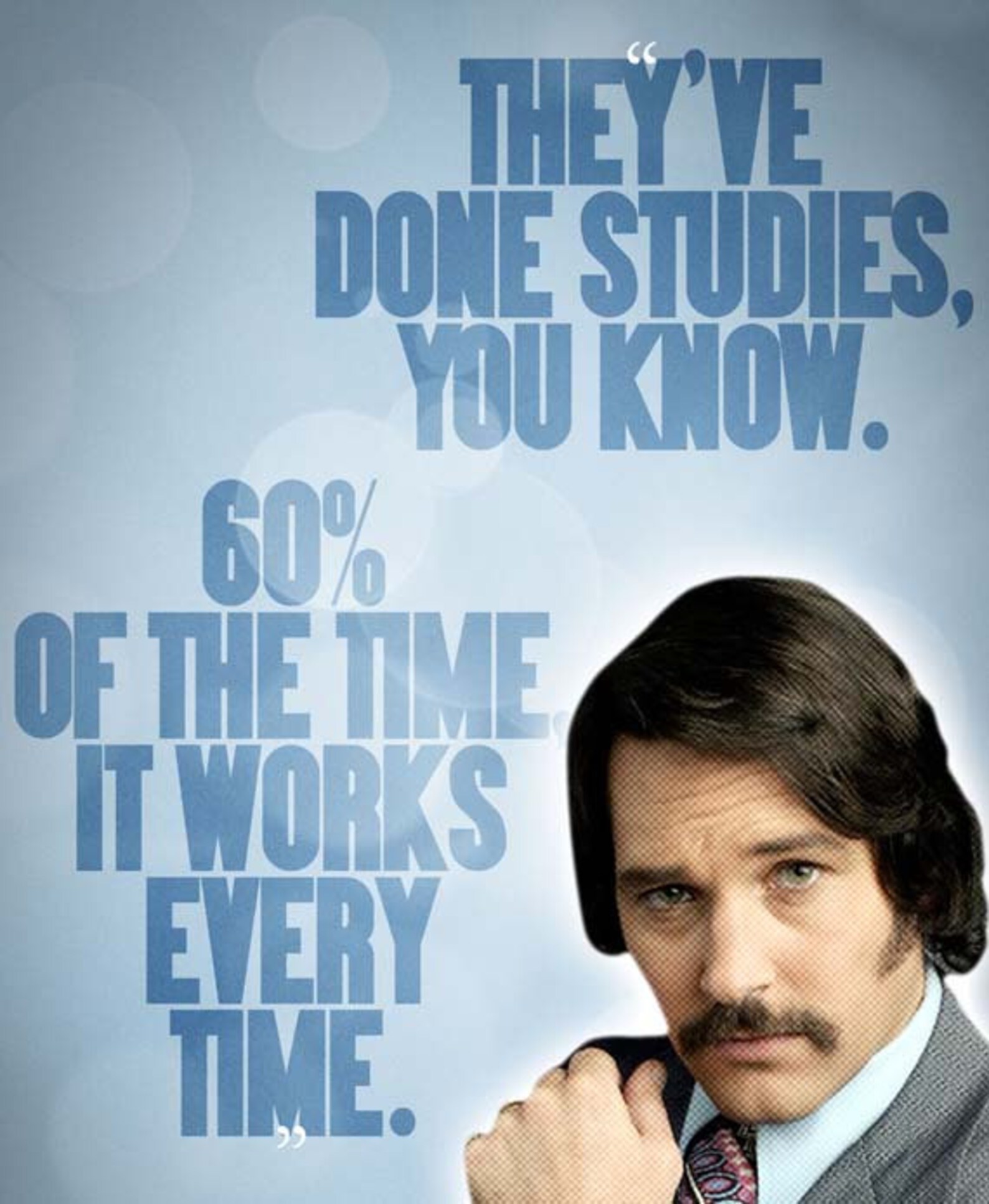 ANCHORMAN Brian Fantana 60 of the Time Quote Etsy