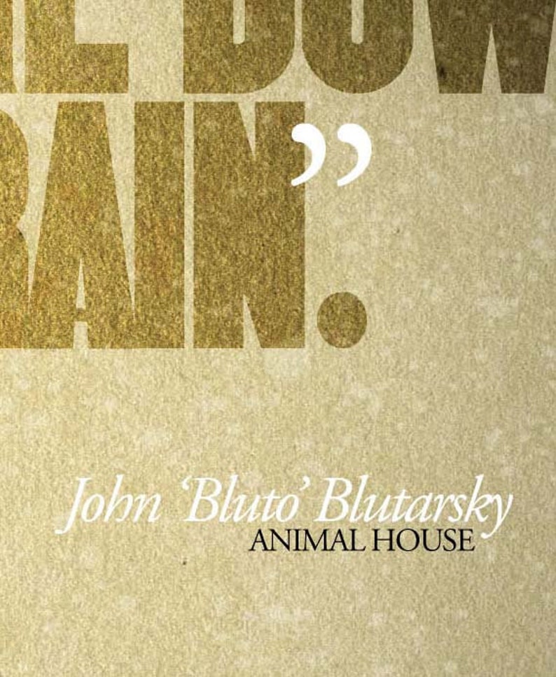 Animal House BLUTO seven Years of College Quote Etsy