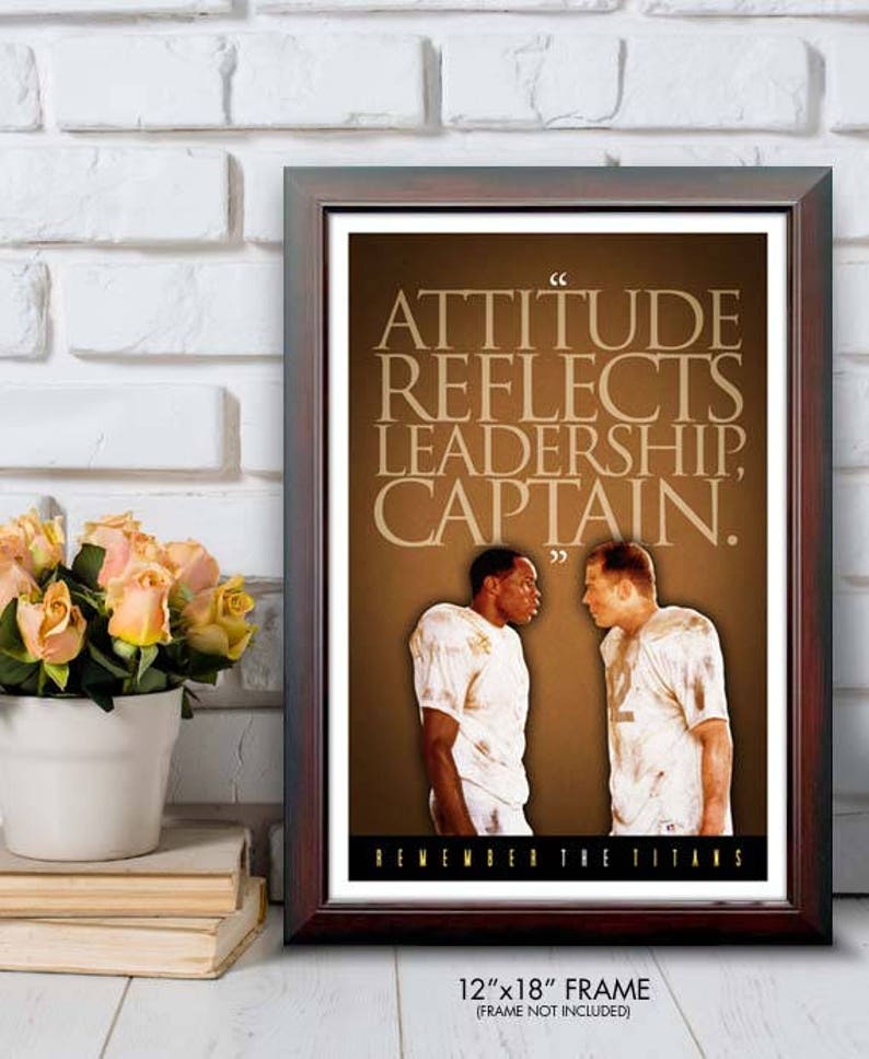 REMEMBER THE TITANS attitude Reflects Leadership Etsy