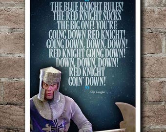 THE CABLE GUY "The Blue Knight Rules" Quote Poster (12"x18")