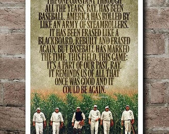 FIELD OF DREAMS Terence Mann Quote Poster (12"x18")