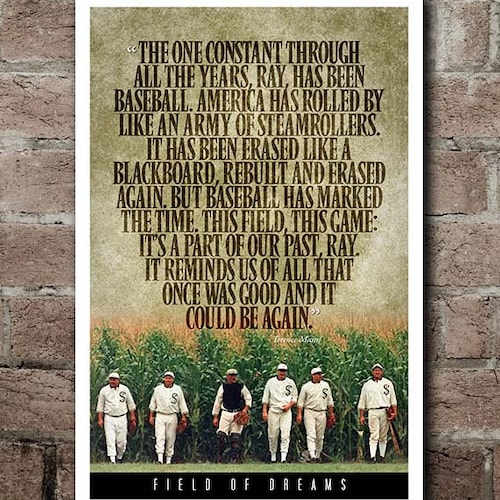 Poster citation de Terence Mann FIELD OF DREAMS (12 x 18 po.)