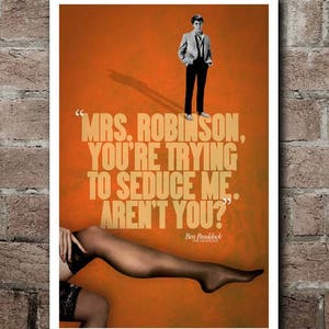 THE GRADUATE &quot;Seduce Me&quot; Quote Poster (12&quot;x18&quot;)