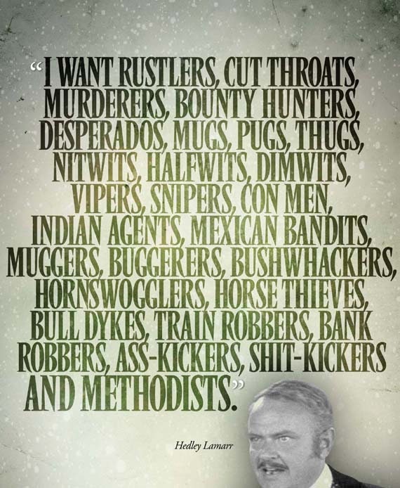 Blazing Saddles METHODISTS Speech Poster Etsy