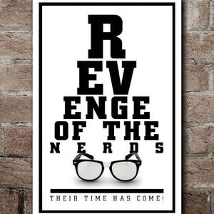Revenge Of The Nerds EYECHART Poster (12"x18")