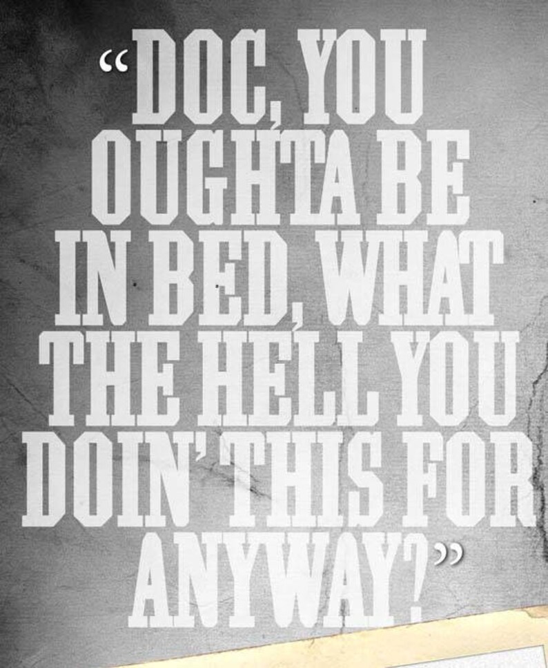 TOMBSTONE friend Turkey Creek Jack Johnson & Doc Etsy