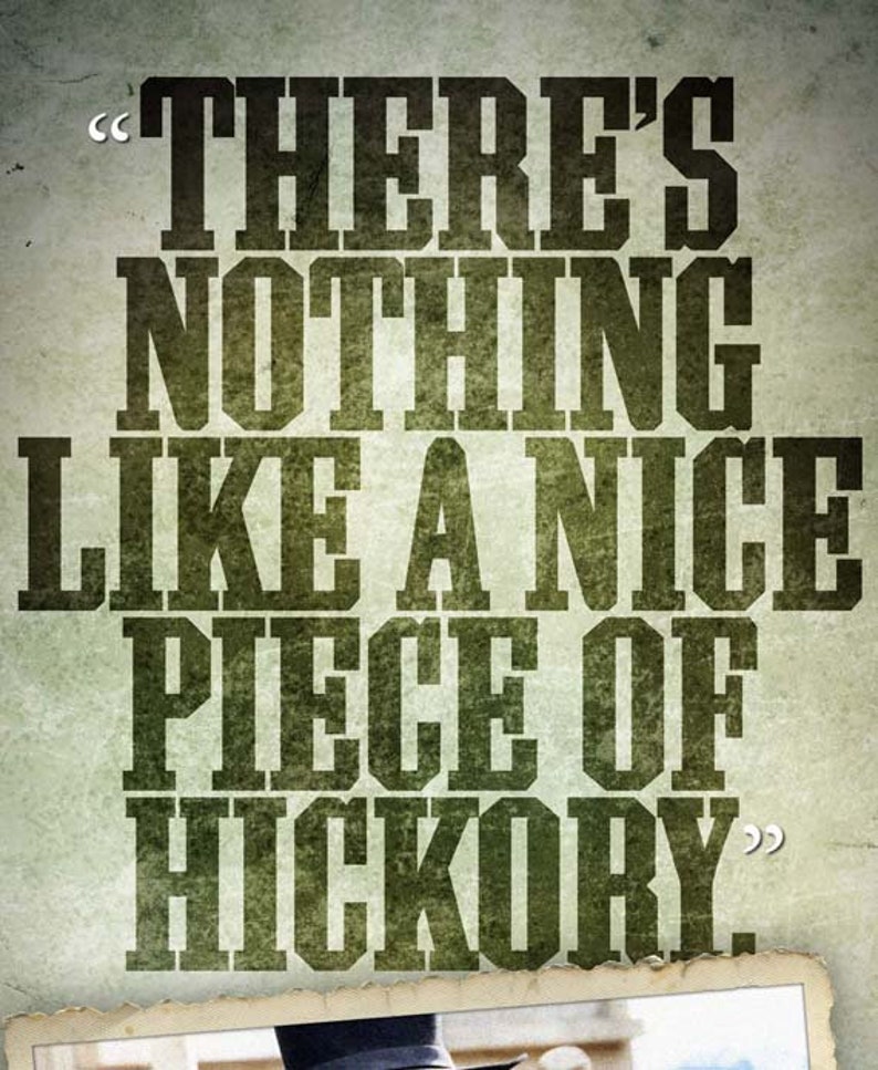 PALE RIDER Piece Of Hickory Quote Poster Etsy