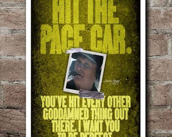 Days Of Thunder "PACE CAR" Quote Poster (12"x18")