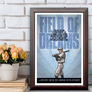 FIELD OF DREAMS Movie Quote Poster 12x18 image 2