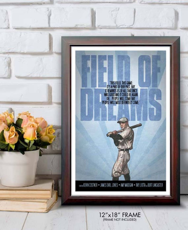 FIELD OF DREAMS Movie Quote Poster 12x18 image 2