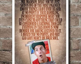 Billy Madison "God Have Mercy On Your Soul" Quote Poster (12"x18")