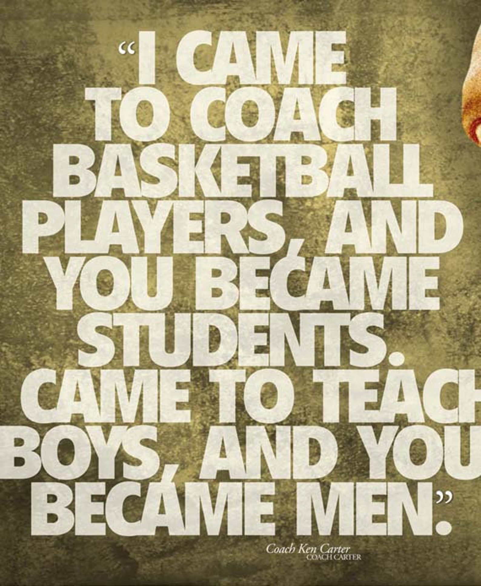 COACH CARTER Movie Quote Poster 18x12 Etsy