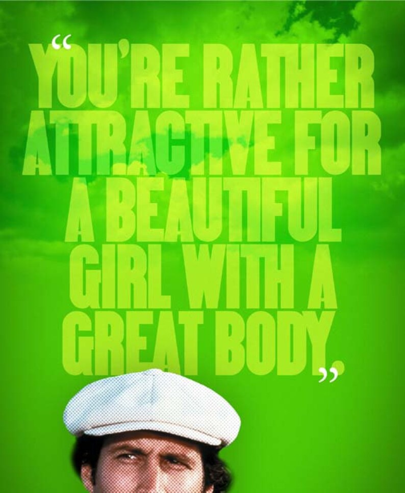 CADDYSHACK Ty b Quote Poster 12x18 Etsy