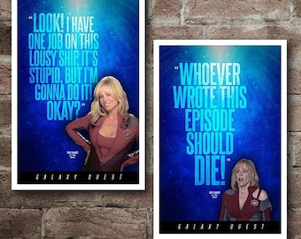 Galaxy Quest GWEN Quote Poster COMBO PACK (12"x18")