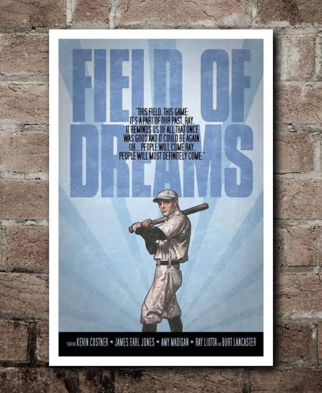 FIELD OF DREAMS Movie Quote Poster 12x18 Etsy