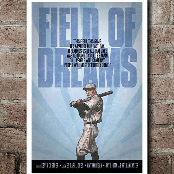 FIELD OF DREAMS Movie Quote Poster (12"x18")