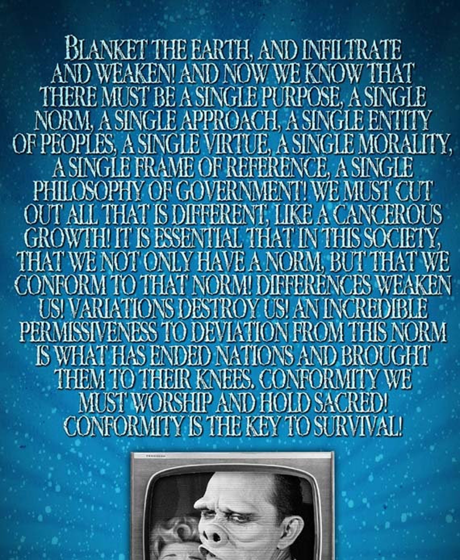 THE TWILIGHT ZONE eye of the Beholder Quote Poster Etsy