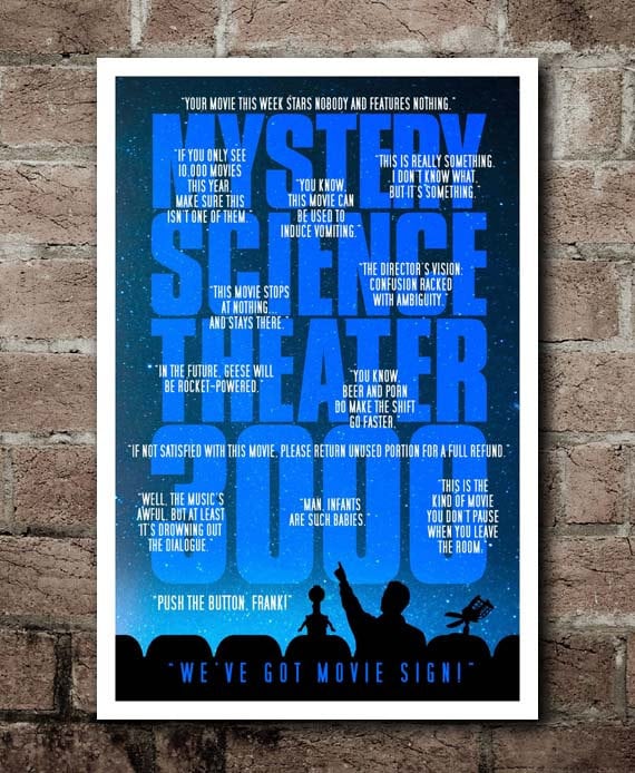 Mystery Science Theater 3000 Quotes Poster 12 X18