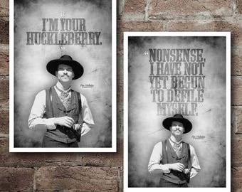 TOMBSTONE Doc Holliday "Huckleberry" & "Defile Myself" COMBO Pack: REDUCED Shipping* Included