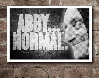 YOUNG FRANKENSTEIN - IGOR "Abby... Normal" Quote Poster (18"x12")