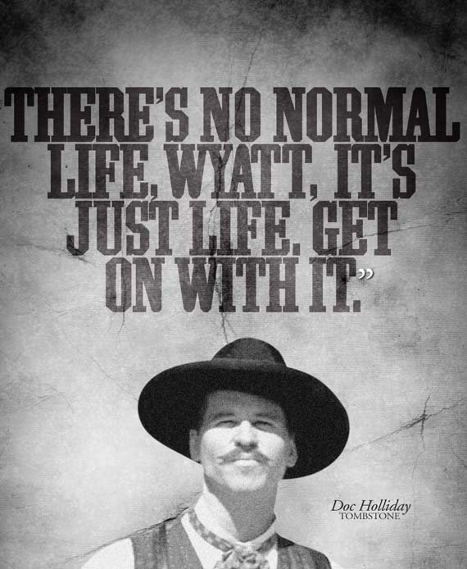 Tombstone Doc Holliday normal Life Quote Poster - Etsy